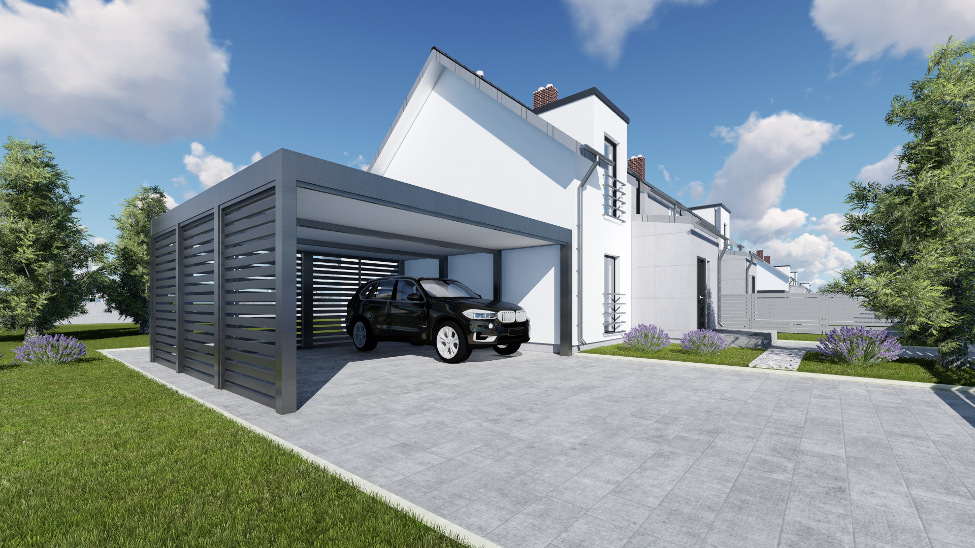 carport 2 horyzontal 3+1