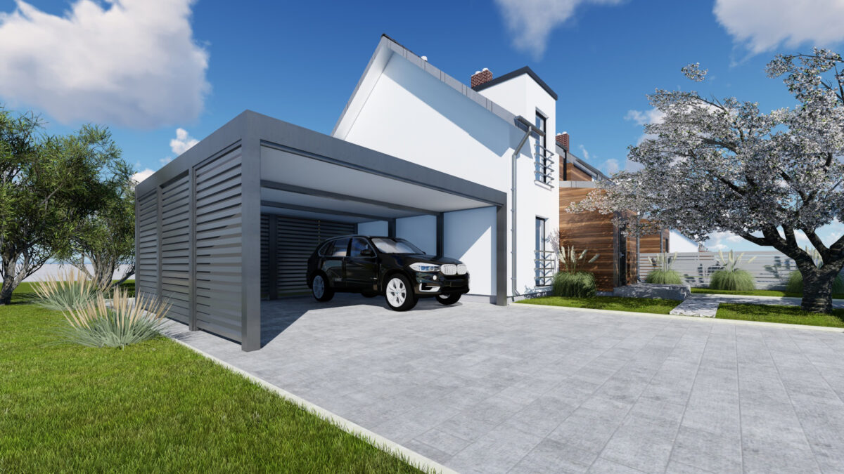 carport 2 zaluzja 3+1