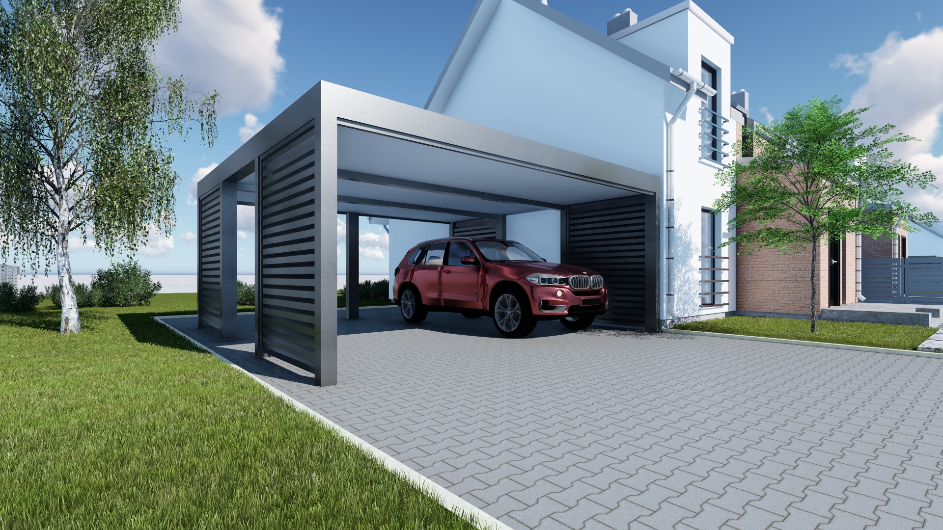 carport 2 zaluzja 4+0